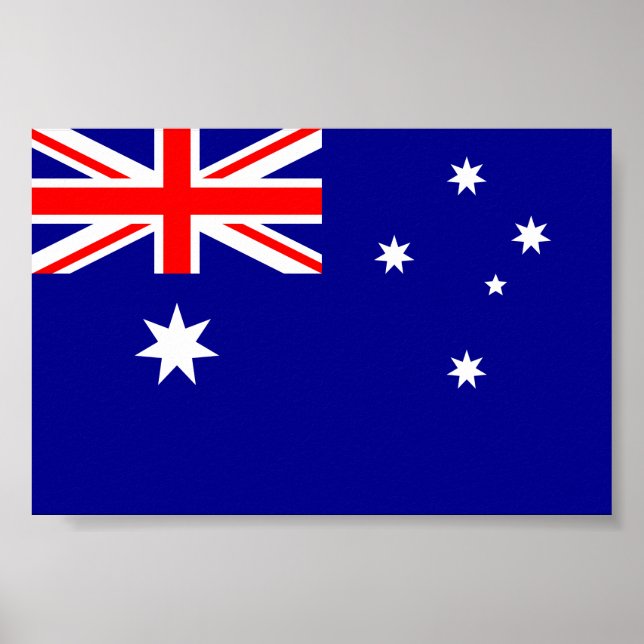 Poster Bandeira australiana (Frente)