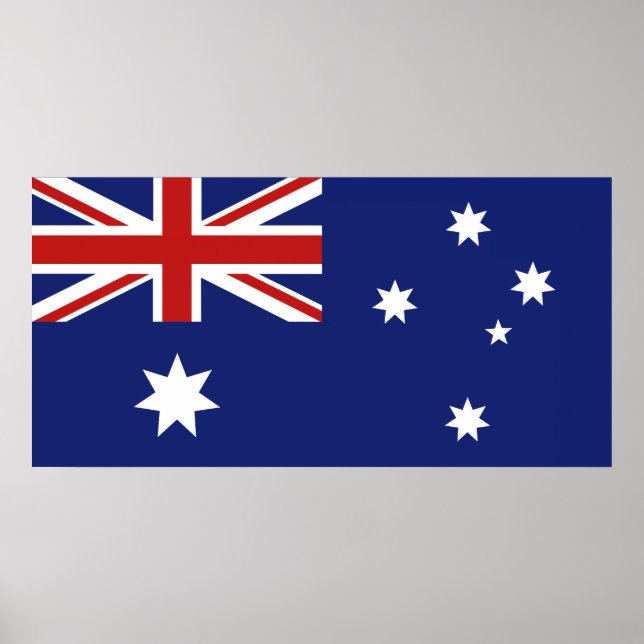 Póster Bandeira australiana (Frente)