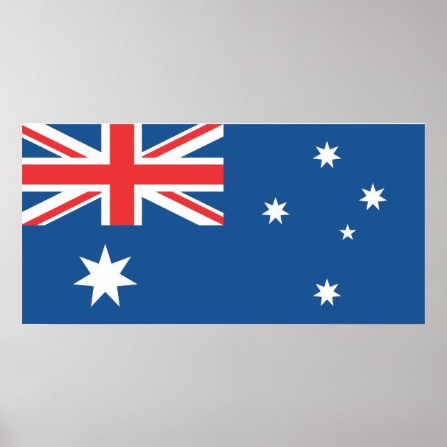 Póster bandeira australiana (Frente)