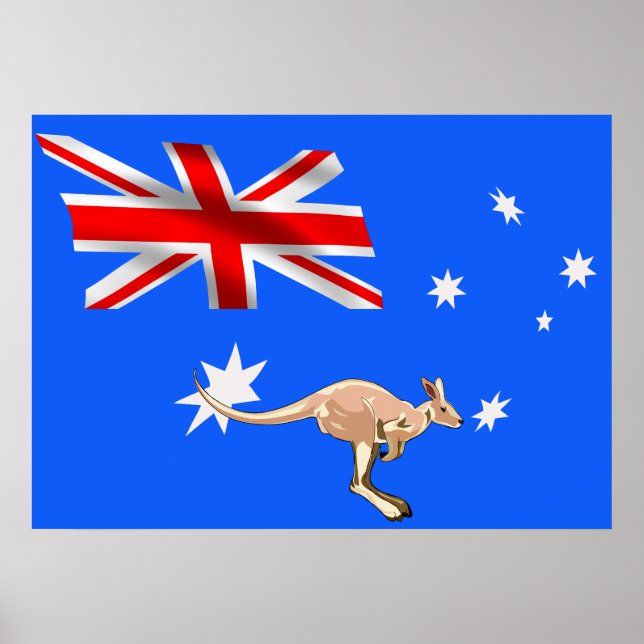 Póster bandeira australiana (Frente)