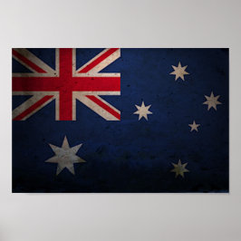 Poster - Bandeira australiana Vintage