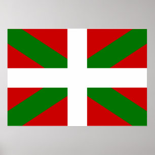 Póster Bandeira Basque