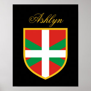 Poster Bandeira Basque