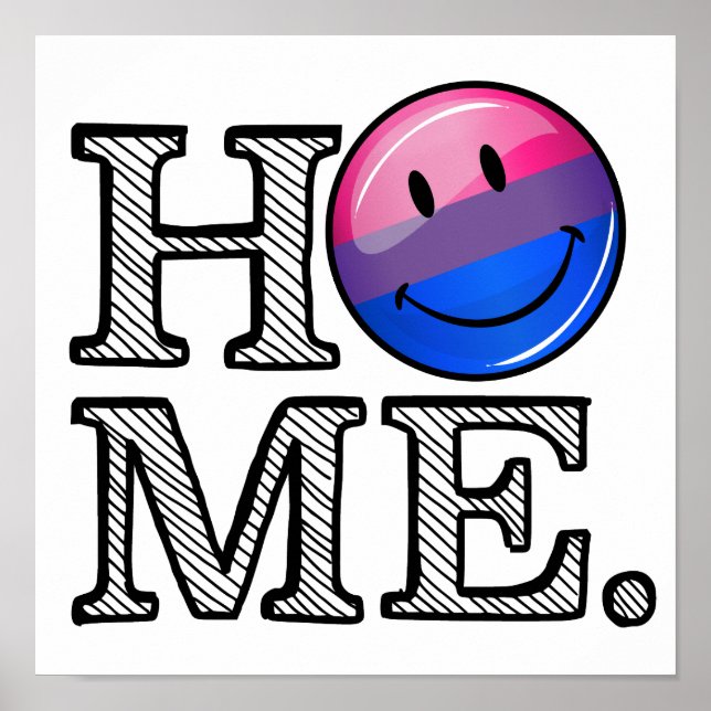 Póster Bandeira Bi-sexual (Frente)