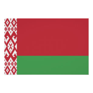 Póster Bandeira Bielorrussa Patriótica