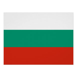 Póster Bandeira Búlgara Patriótica