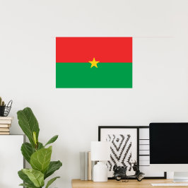 Poster Bandeira Burkina Faso