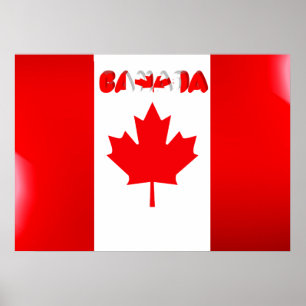 Poster Bandeira canadense
