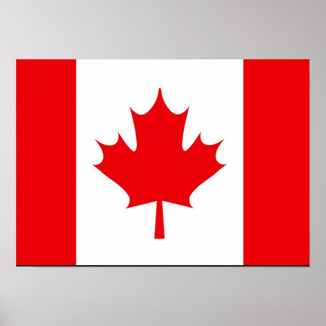 Póster Bandeira canadense T-shirts e presentes (Frente)
