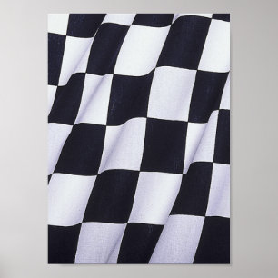 Póster Bandeira Checkered