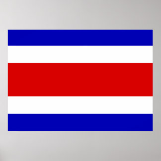 Póster Bandeira Costa Rica