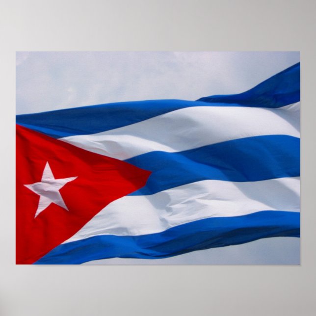 Poster bandeira cubana (Frente)