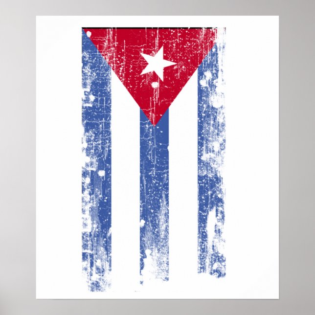Poster Bandeira Cubana (Frente)