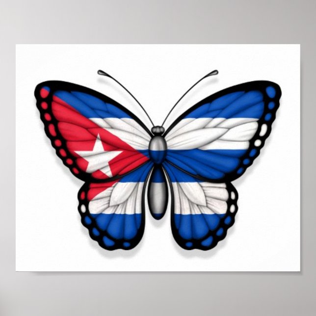 Poster Bandeira Cubana (Frente)