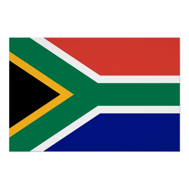 Póster Bandeira da África do Sul (Frente)