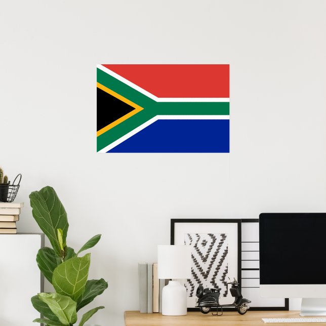Poster Bandeira da África do Sul (Escritório em casa)