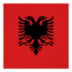 Póster Bandeira da Albânia