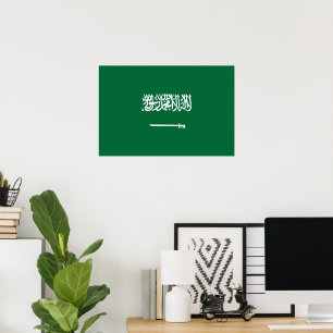 Poster Bandeira da Arábia Saudita