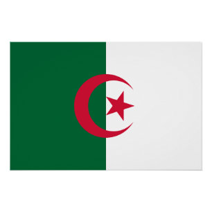 Póster Bandeira da Argélia
