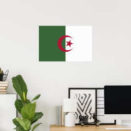 Poster Bandeira da Argélia