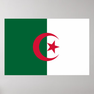 Poster Bandeira da Argélia