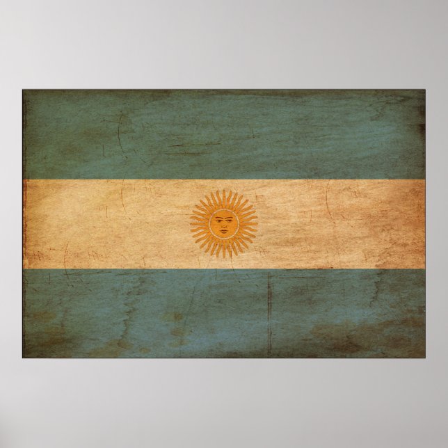 Póster Bandeira da Argentina (Frente)