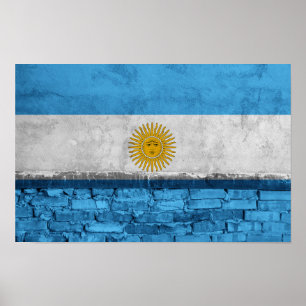 Poster Bandeira da Argentina