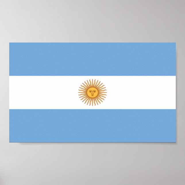 Póster Bandeira da Argentina (Frente)