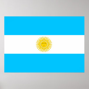 Póster Bandeira da Argentina