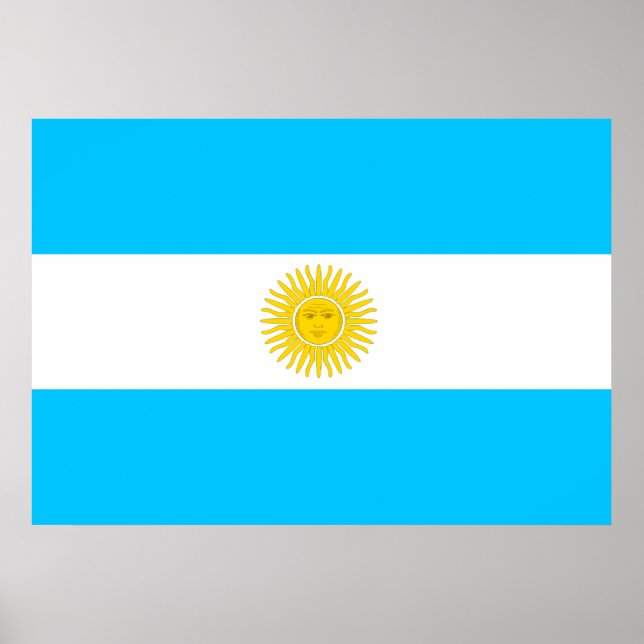 Póster Bandeira da Argentina (Frente)