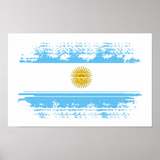 Poster Bandeira da Argentina (Frente)