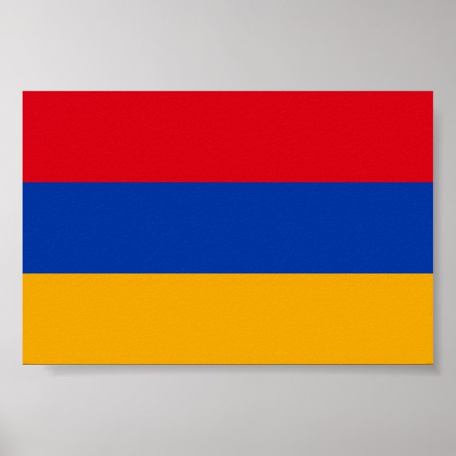 Poster Bandeira da Armênia (Frente)