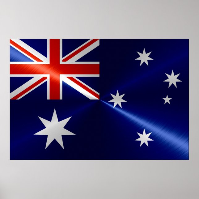 Póster Bandeira da Austrália (Frente)
