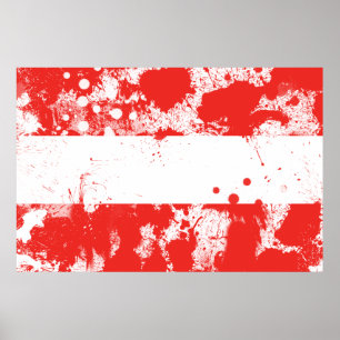Póster Bandeira da Áustria