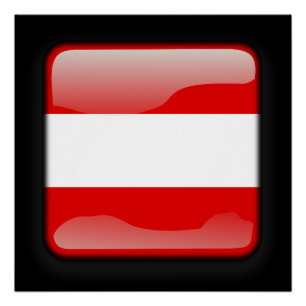 Póster Bandeira da Áustria