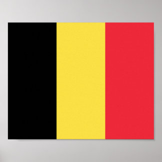 Poster Bandeira da Bélgica