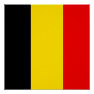 Póster Bandeira da Bélgica