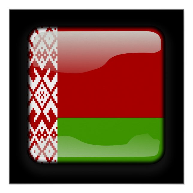 Póster Bandeira da Bielorrússia (Frente)