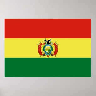 Poster Bandeira da Bolívia