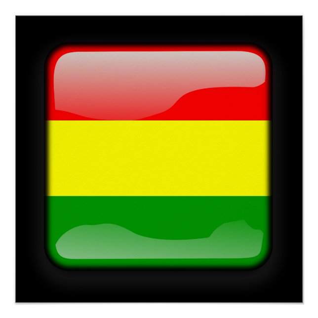 Póster Bandeira da Bolívia (Frente)