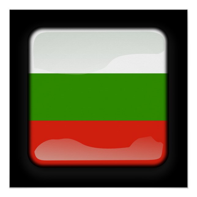 Póster Bandeira da Bulgária (Frente)