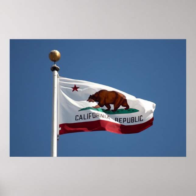 Poster bandeira da Califórnia (Frente)