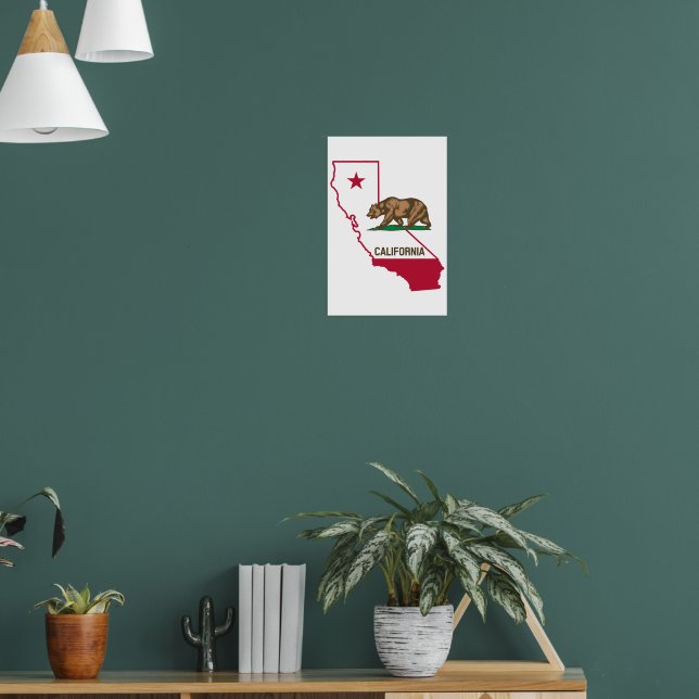 Poster Bandeira da Califórnia, Urso (Sala de Estar 1)