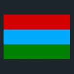 Poster Bandeira da Carélia<br><div class="desc">Bandeira Patriótica da República da Carélia.</div>