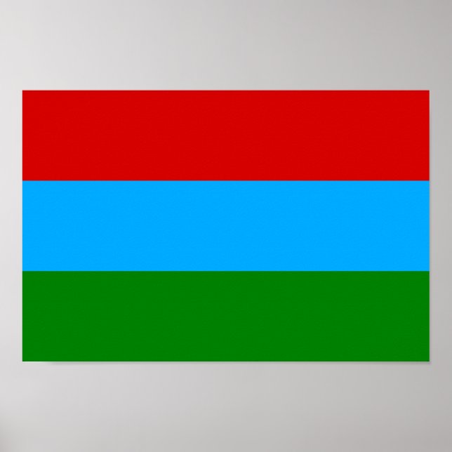 Poster Bandeira da Carélia (Frente)