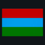 Póster Bandeira da Carélia<br><div class="desc">Bandeira Patriótica da República da Carélia.</div>