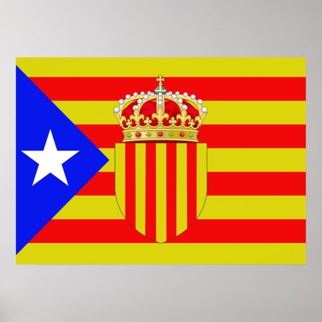 Póster Bandeira da Catalunha (Frente)