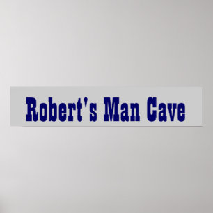 Póster Bandeira da caverna do homem do vaqueiro