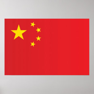 Poster Bandeira da China