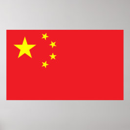 Poster Bandeira da China